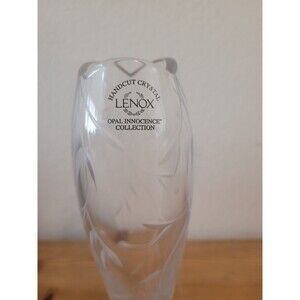 New Lenox OPAL INNOCENCE Handcut Crystal Bud Vase 9" #6321053